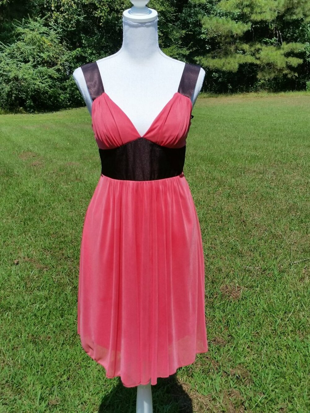 Coral/Brown Semi-Formal Dress – 6